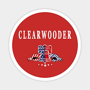 Womens Clearwooder Philly Baseball Funny Philadelphia Tee Magnet